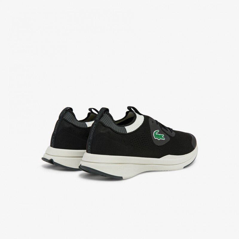 Giày Lacoste Run Spin Knit Nam - Đen Trắng Giày Lacoste Run Spin Knit Nam - Đen Trắng