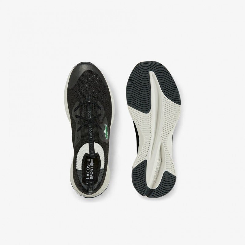 Giày Lacoste Run Spin Knit Nam - Đen Trắng Giày Lacoste Run Spin Knit Nam - Đen Trắng
