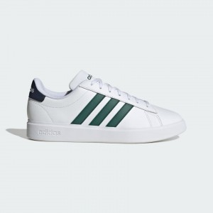 Giày adidas Grand Court Base 2.0 Nam Nữ - Trắng Xanh Lá