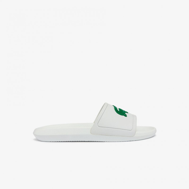 Dép Lacoste Croco Water-repellent Synthetic Slides Nam - Trắng Dép Lacoste Croco Water-repellent Synthetic Slides Nam - Trắng