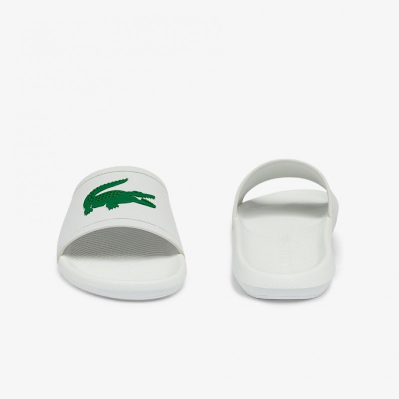 Dép Lacoste Croco Water-repellent Synthetic Slides Nam - Trắng Dép Lacoste Croco Water-repellent Synthetic Slides Nam - Trắng