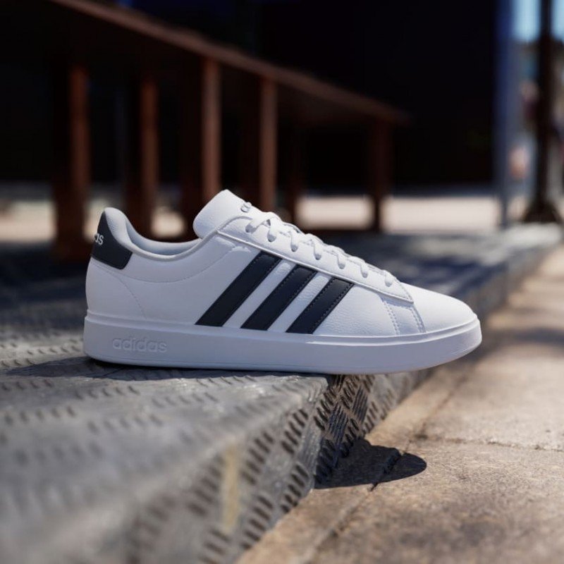 Giày adidas Grand Court Base 2.0 Nam Nữ - Trắng Đen