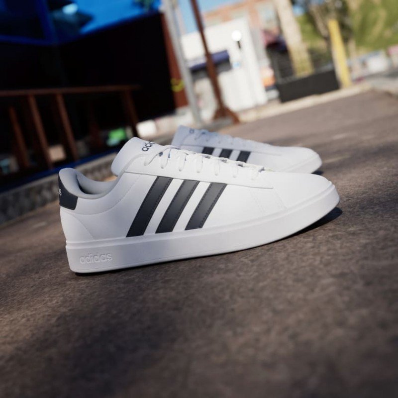 Giày adidas Grand Court Base 2.0 Nam Nữ - Trắng Đen