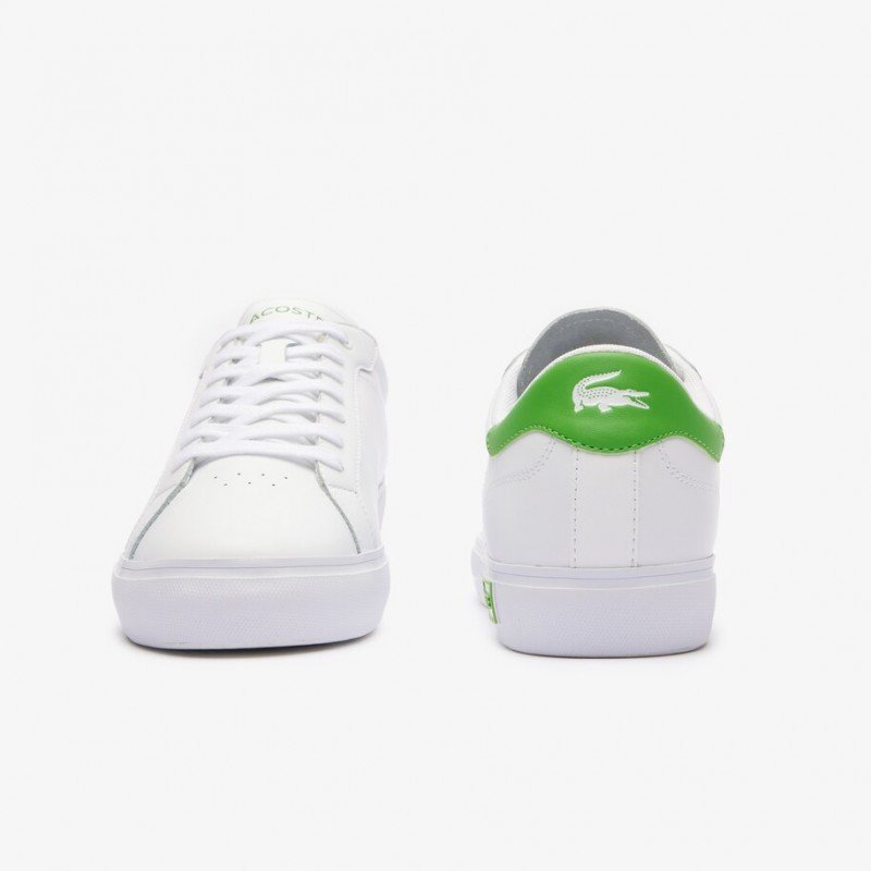 Giày Lacoste PowerCourt 124 Nam - Trắng Xanh Lá Giày Lacoste PowerCourt 124 Nam - Trắng Xanh Lá