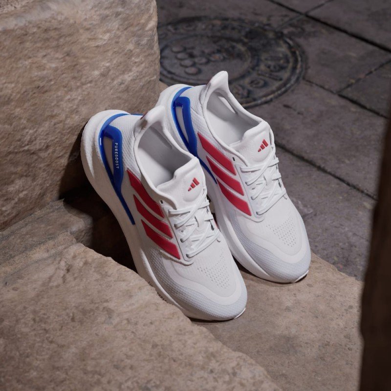 Giày Adidas Pureboost 5 Nam - Trắng Xanh Đỏ Giày Adidas Pureboost 5 Nam - Trắng Xanh Đỏ