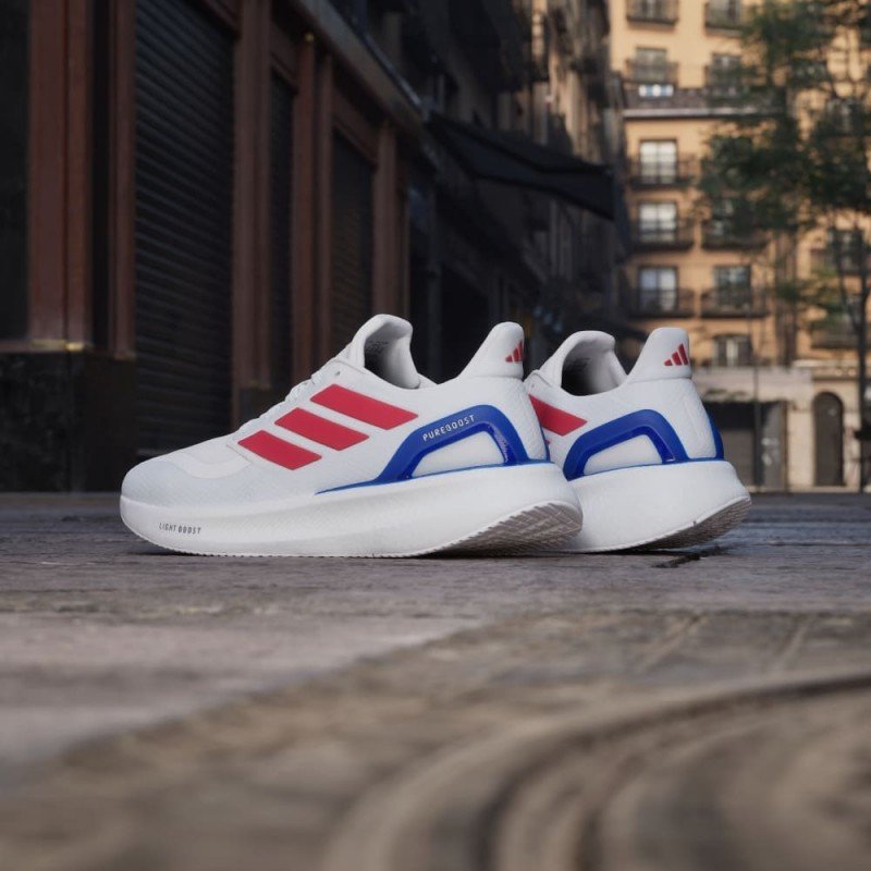 Giày Adidas Pureboost 5 Nam - Trắng Xanh Đỏ Giày Adidas Pureboost 5 Nam - Trắng Xanh Đỏ