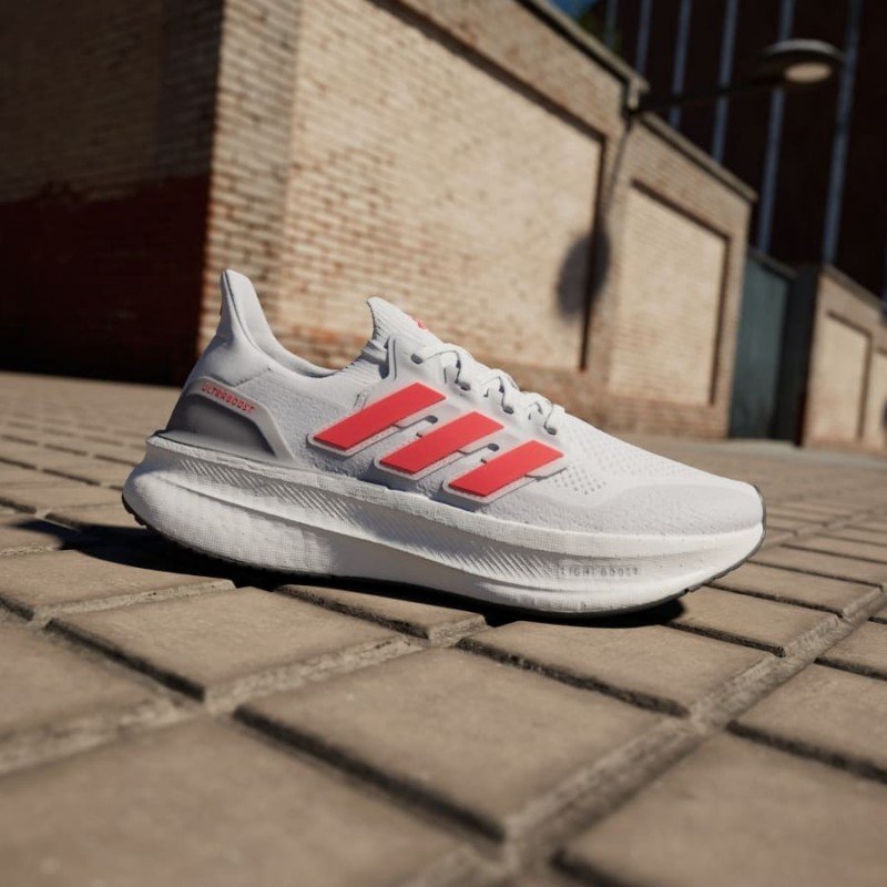 Giày Adidas Ultraboost 5 Nam - Trắng Xám Đỏ Giày Adidas Ultraboost 5 Nam - Trắng Xám Đỏ