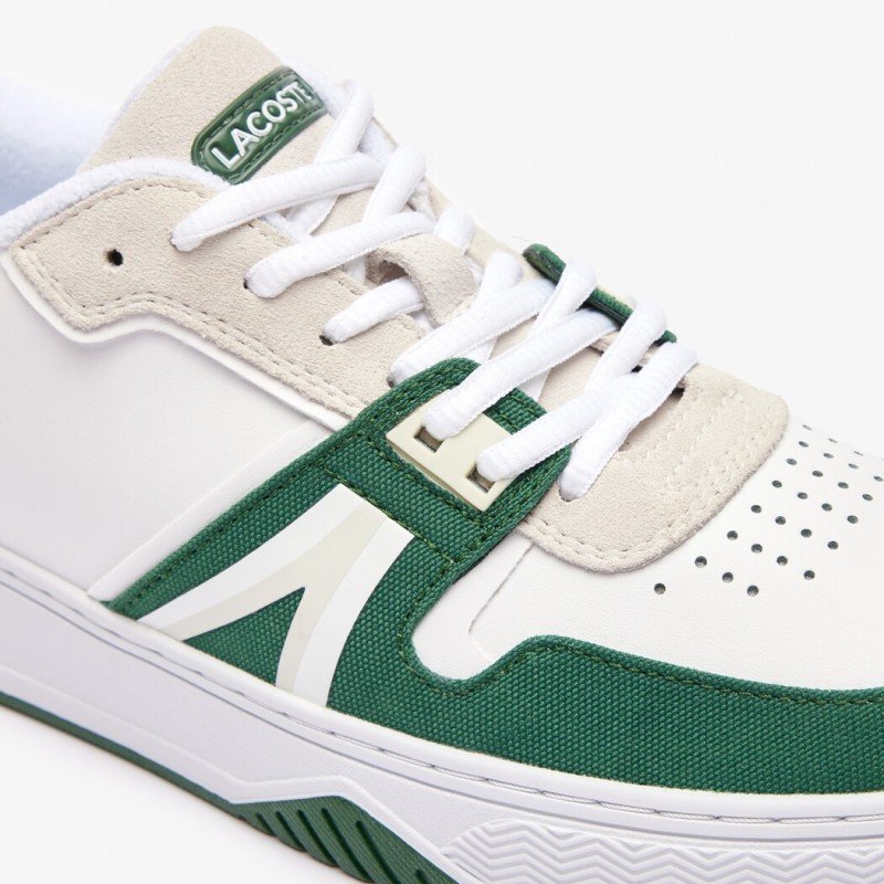Giày Lacoste L001 Leather Nam - Trắng Xanh Lá