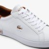 Giày Lacoste Powercourt Leather Nam - Trắng Nâu