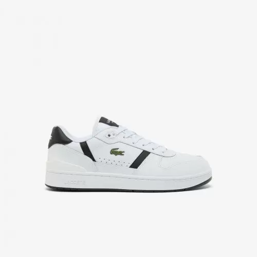 Giày Lacoste T-Clip Leather Nam - Trắng Đen