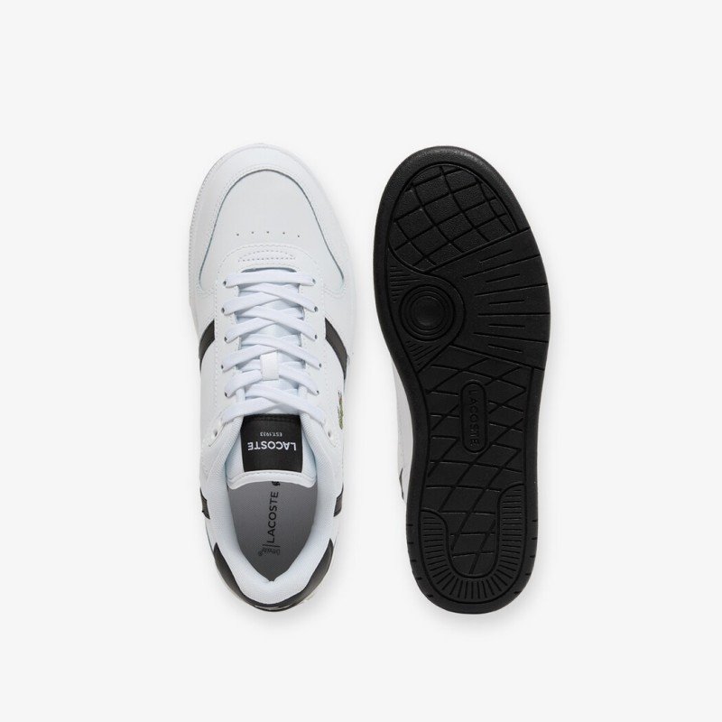 Giày Lacoste T-Clip Leather Nam - Trắng Đen