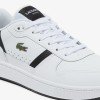 Giày Lacoste T-Clip Leather Nam - Trắng Đen