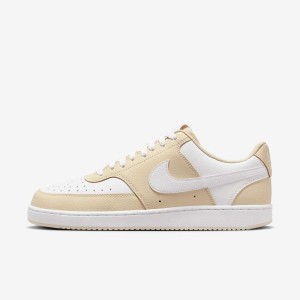 Giày Nike Court Vision Low Nam - Be Trắng