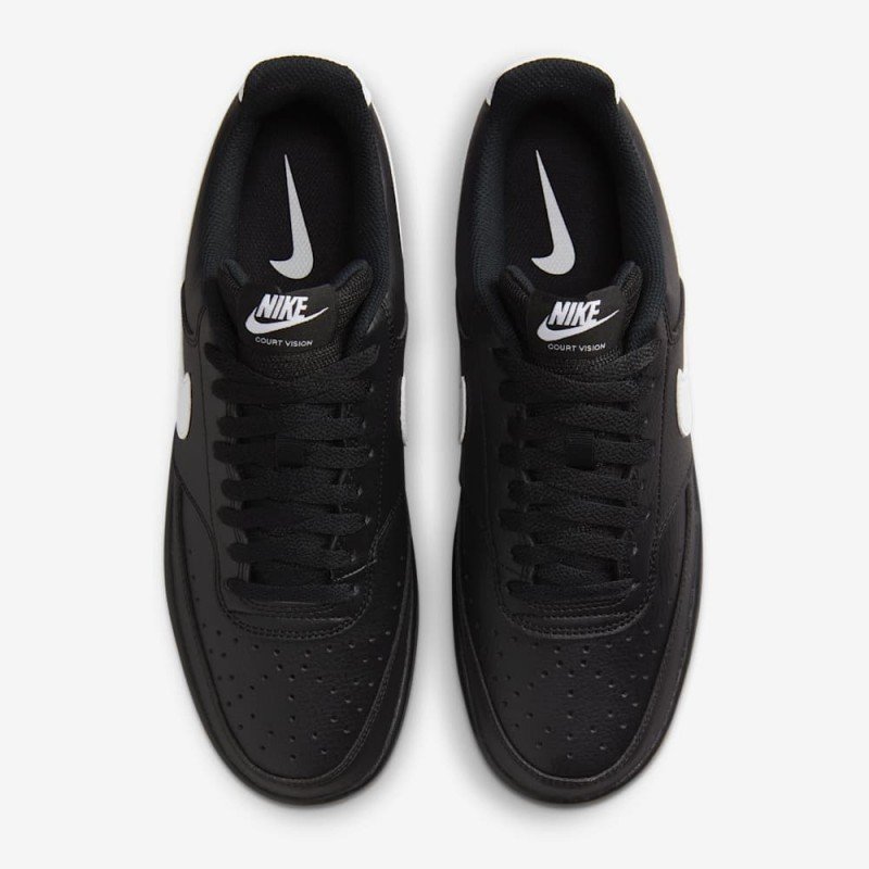 Giày Nike Court Vision Low Nam - Đen Trắng