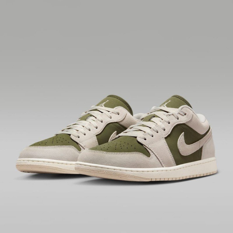 Giày Nike Air Jordan 1 Low SE Nam - Rêu Xám