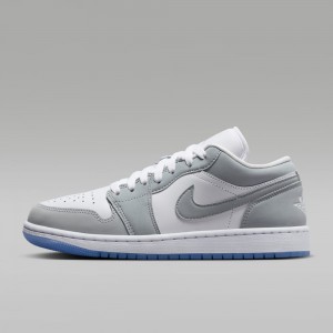 Giày Nike Air Jordan 1 Low Nữ- Xám Trắng