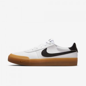 Giày Nike Court Shot Nam - Trắng Đen Nâu