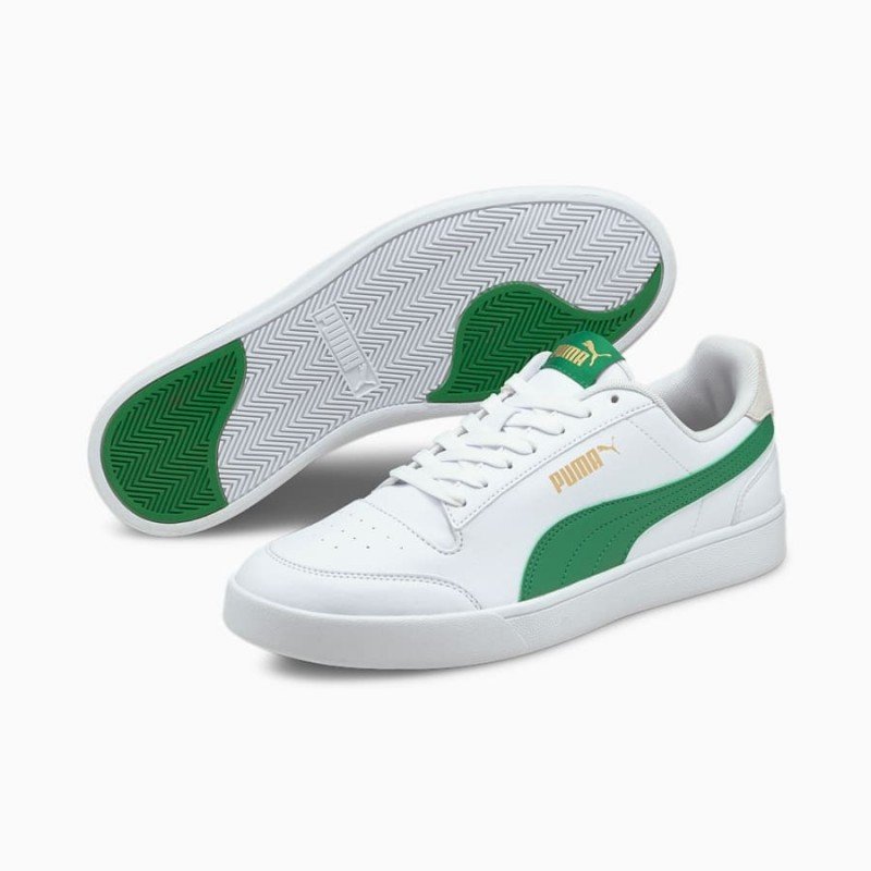 Giày Puma Shuffle Trainers Nam - Trắng Xanh Lá Giày Puma Shuffle Trainers Nam - Trắng Xanh Lá