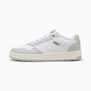 Giày Puma Court Classic Nam - Trắng Xám
