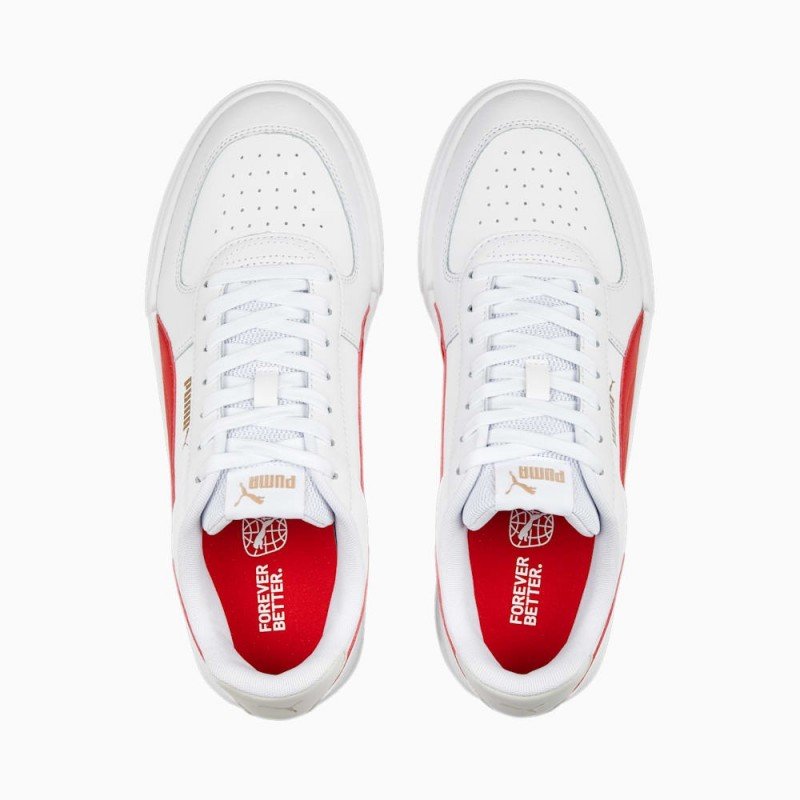 Giày Puma Caven Nam Nữ - Trắng Đỏ