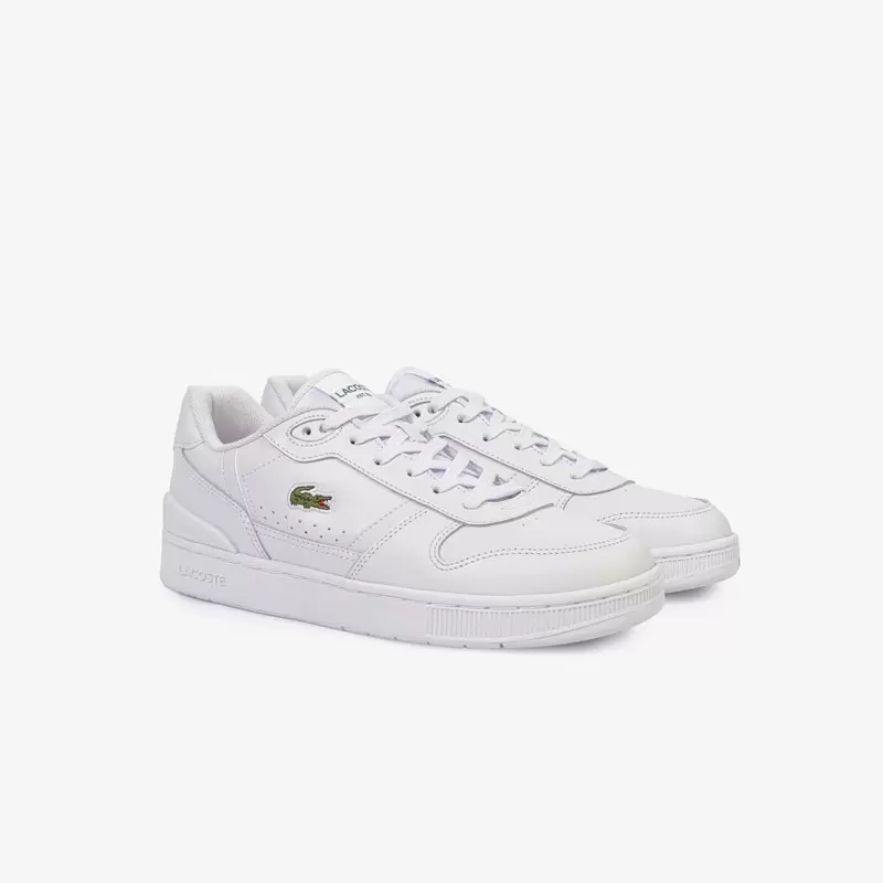 Giày Lacoste T-Clip Leather Nam - Trắng