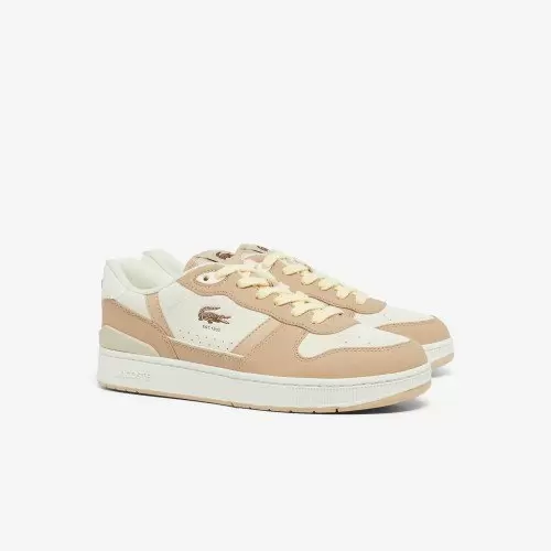 Giày Lacoste T-Clip Set Nam - Trắng Nâu