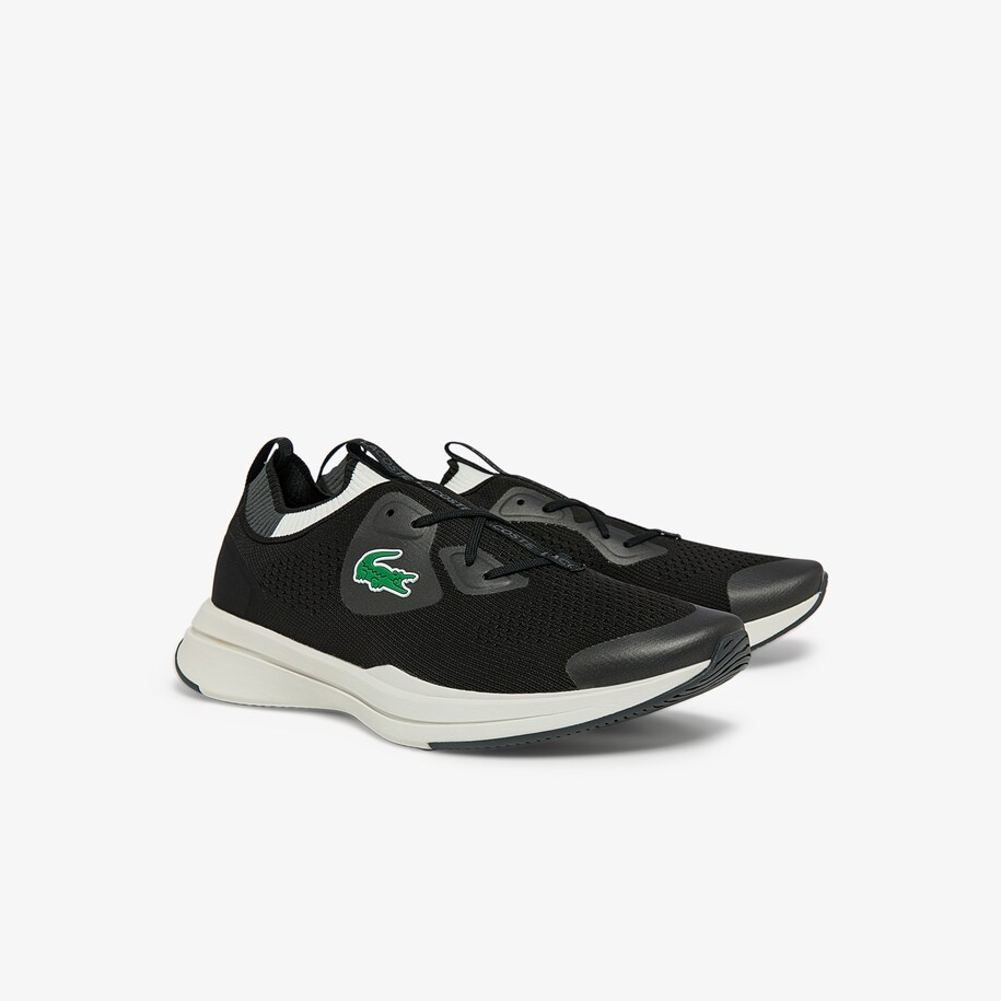 Giày Lacoste Run Spin Knit Nam - Đen Trắng - hình 2