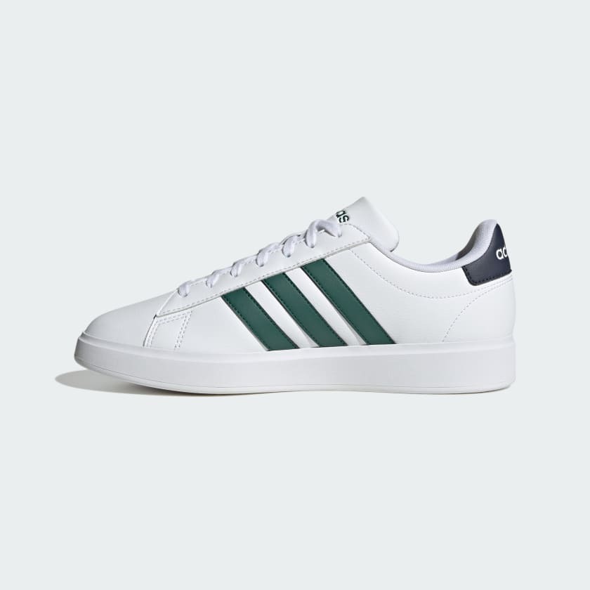 Giày adidas Grand Court Base 2.0 Nam Nữ - Trắng Xanh Lá - hình 2