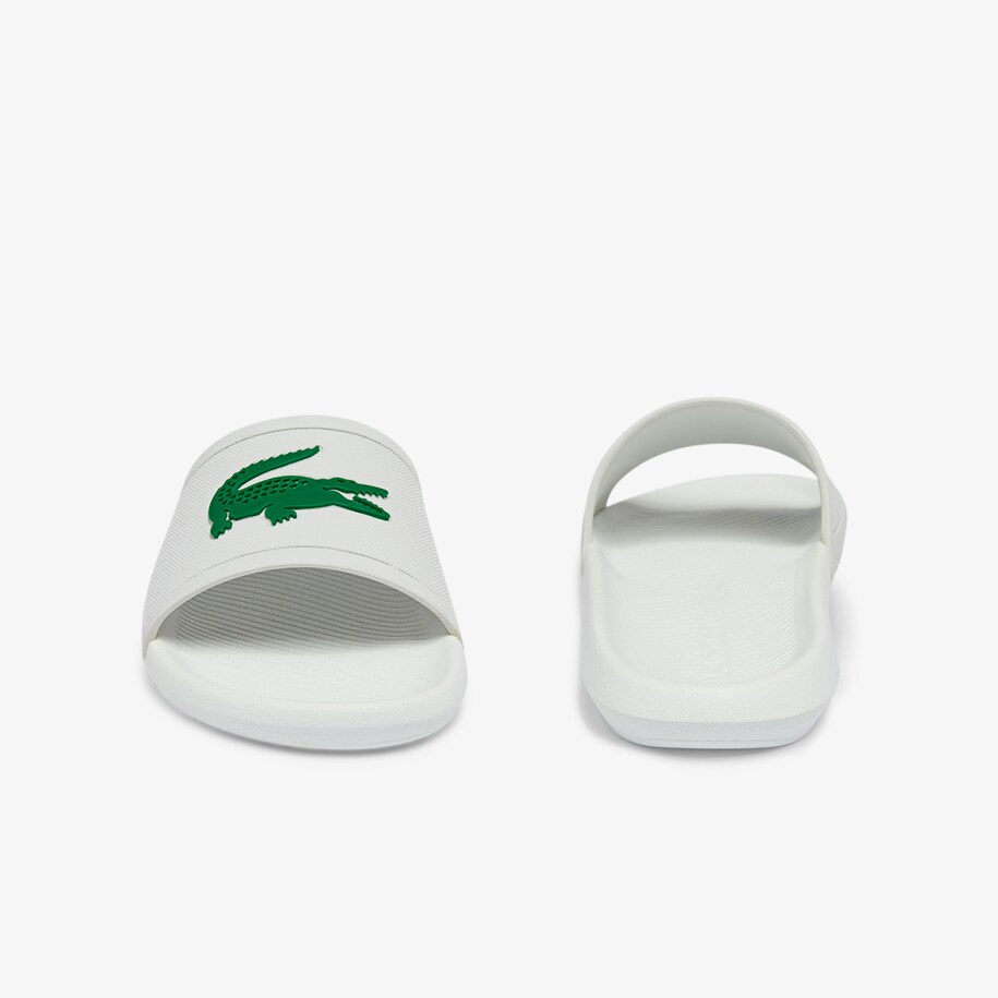 Dép Lacoste Croco Water-repellent Synthetic Slides Nam - Trắng - hình 2