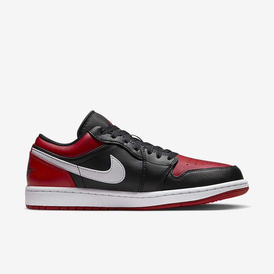 Giày Nike Air Jordan 1 Low Nam - Đen Đỏ - hình 2