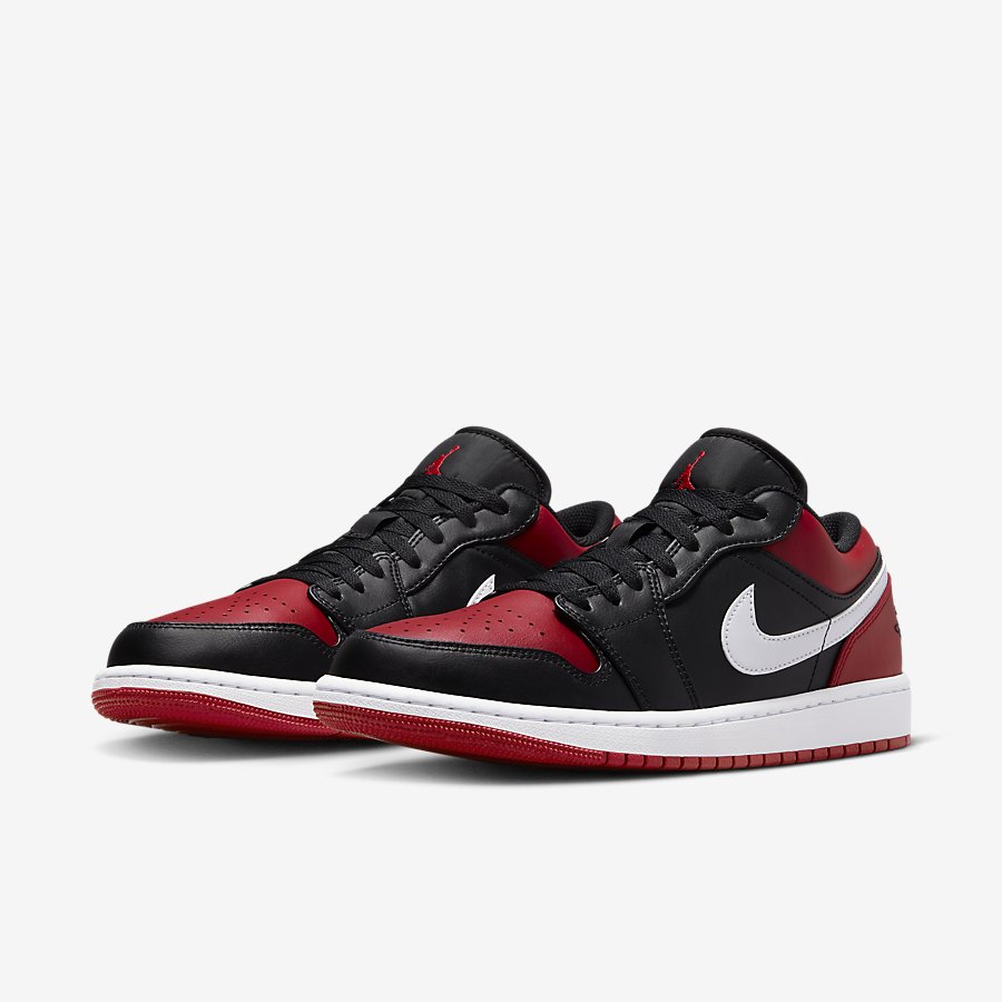 Giày Nike Air Jordan 1 Low Nam - Đen Đỏ - hình 4