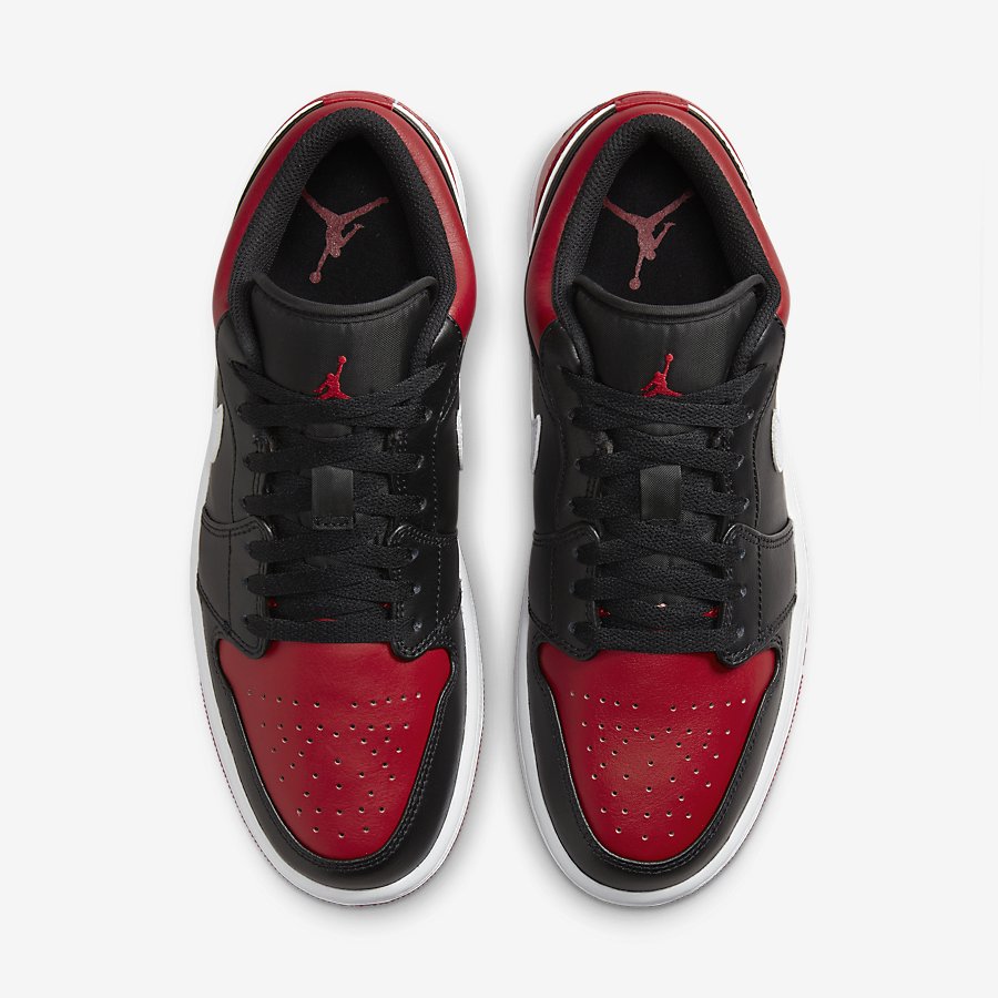 Giày Nike Air Jordan 1 Low Nam - Đen Đỏ - hình 5