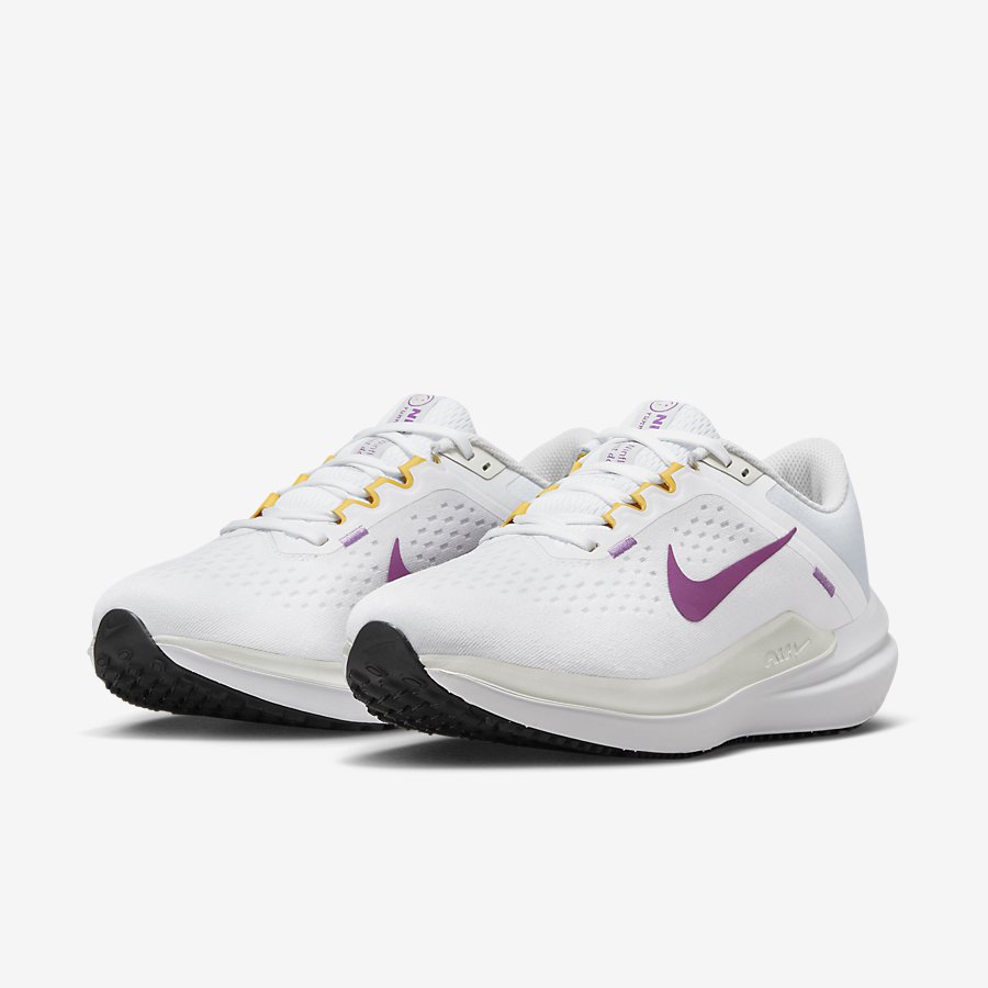 Giày Nike Air Winflo 10 Nữ - Trắng Tím - hình 4