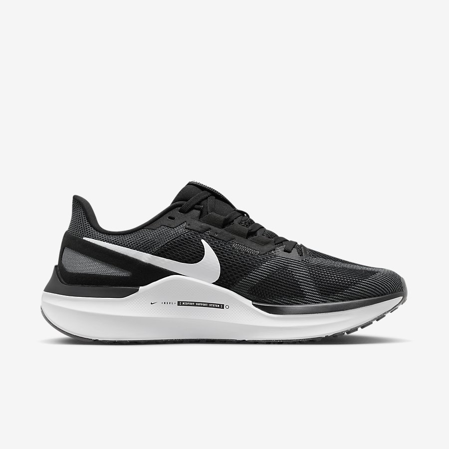Giày Nike Air Zoom Structure 25 Nam - Đen Trắng - hình 2