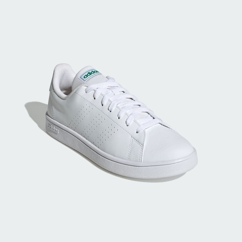 Giày adidas Advancourt Base Nam Nữ - Trắng Xanh lá - hình 3