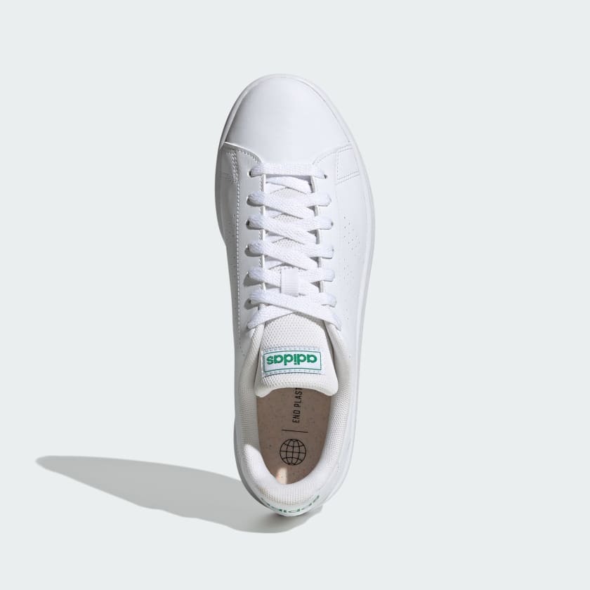 Giày adidas Advancourt Base Nam Nữ - Trắng Xanh lá - hình 5