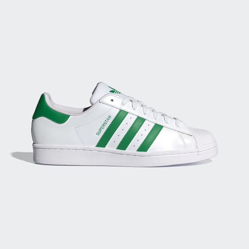 Giày adidas Superstar Nam Nữ - Trắng Xanh lá