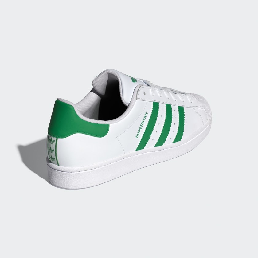 Giày adidas Superstar Nam Nữ - Trắng Xanh lá - hình 4