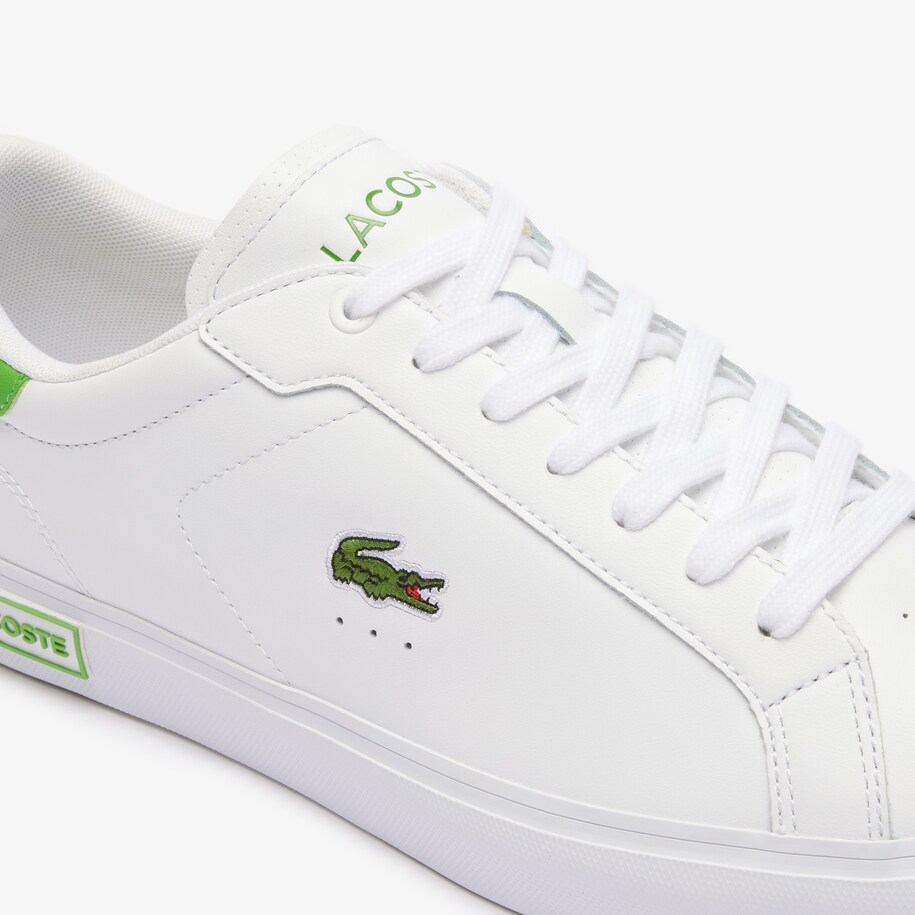 Giày Lacoste PowerCourt 124 Nam - Trắng Xanh Lá - hình 6