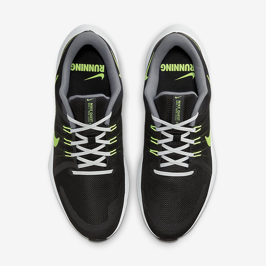 Giày Nike Quest 4 Nam- Đen Xanh Lá - hình 5