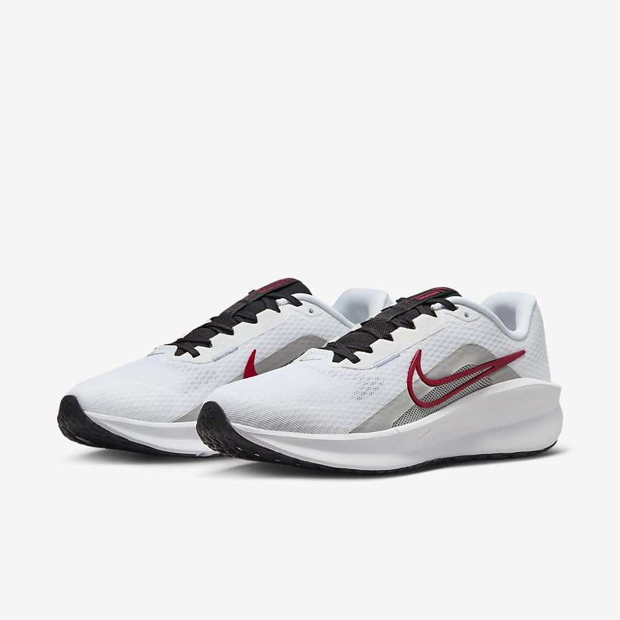Giày Nike DownShifter 13 Nam - Trắng Xám Đỏ  - hình 4