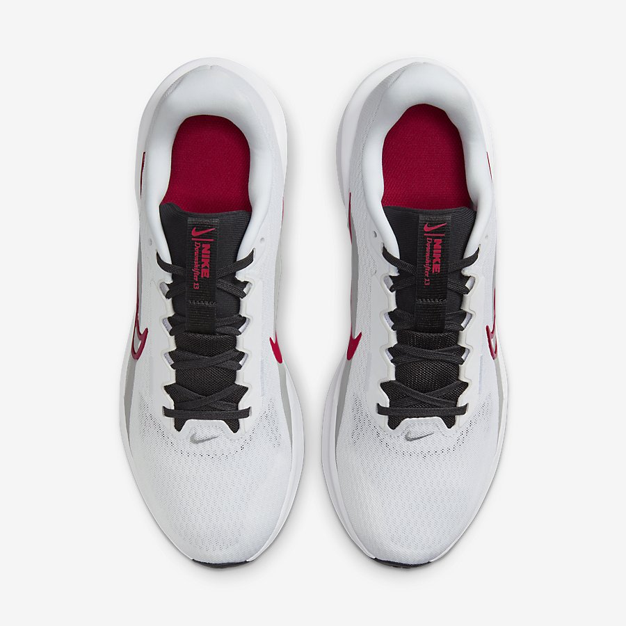 Giày Nike DownShifter 13 Nam - Trắng Xám Đỏ  - hình 5