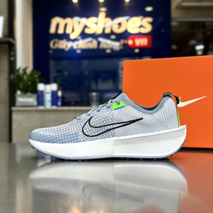 Giày Nike Interact Run Nam - Xanh Trắng - hình 4