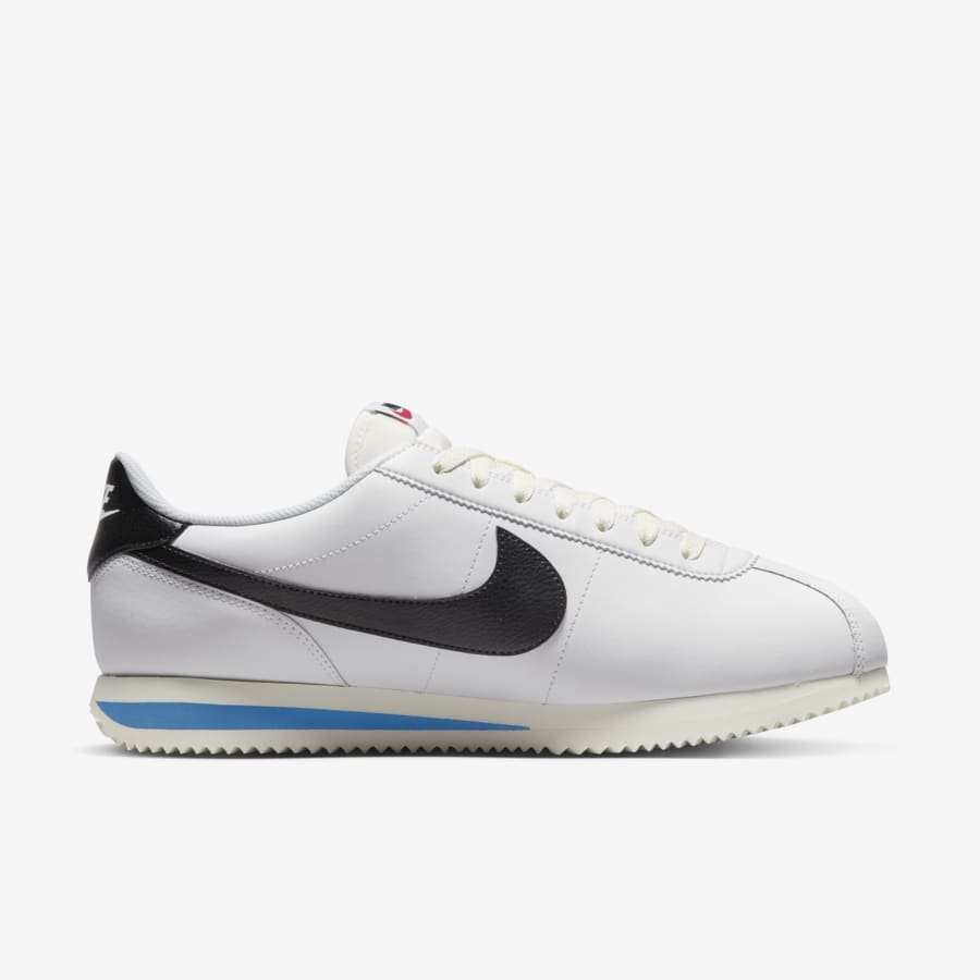 Giày Nike Cortez Leather Nam - Trắng Đen - hình 2