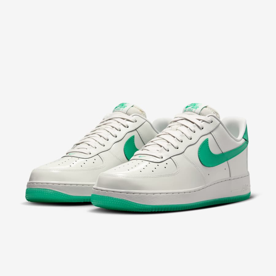 Giày Air Force 1 '07 Premium Nam - Trắng Xanh Lá - hình 4