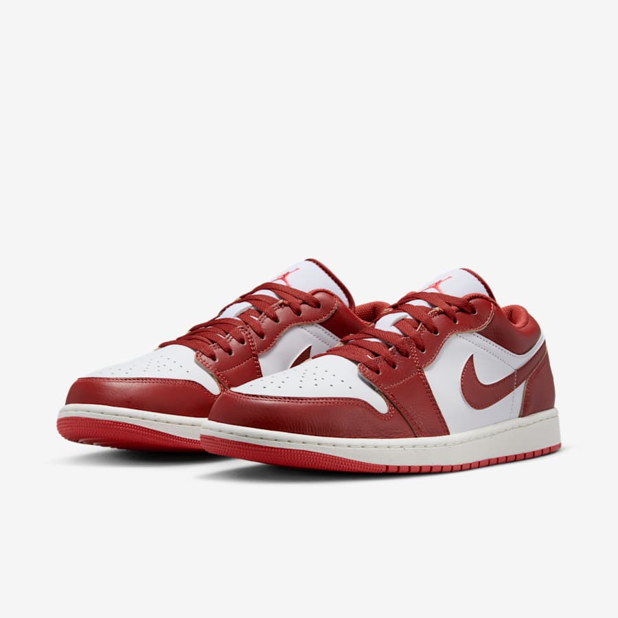 Giày Nike Air Jordan 1 Low Nam - Trắng Đỏ - hình 4