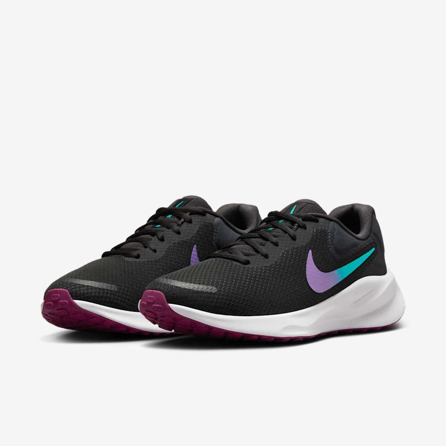 Giày Nike Revolution 7 Nữ - Đen Tím - hình 4