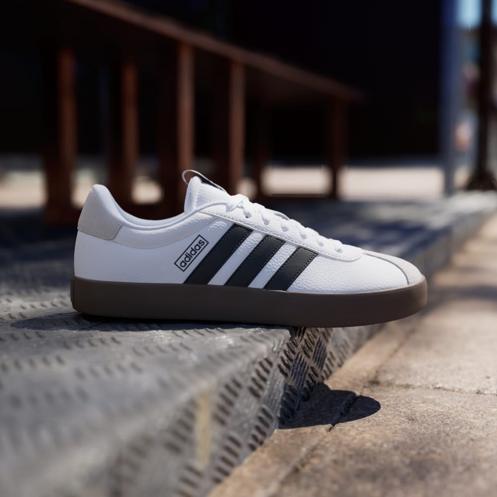 Giày Adidas VL Court 3.0 Nam - Trắng Nâu - hình 2
