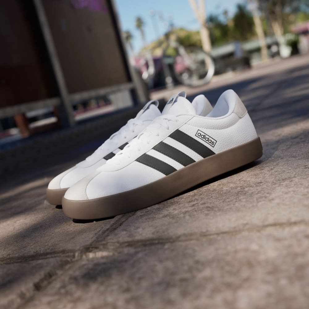 Giày Adidas VL Court 3.0 Nam - Trắng Nâu - hình 3