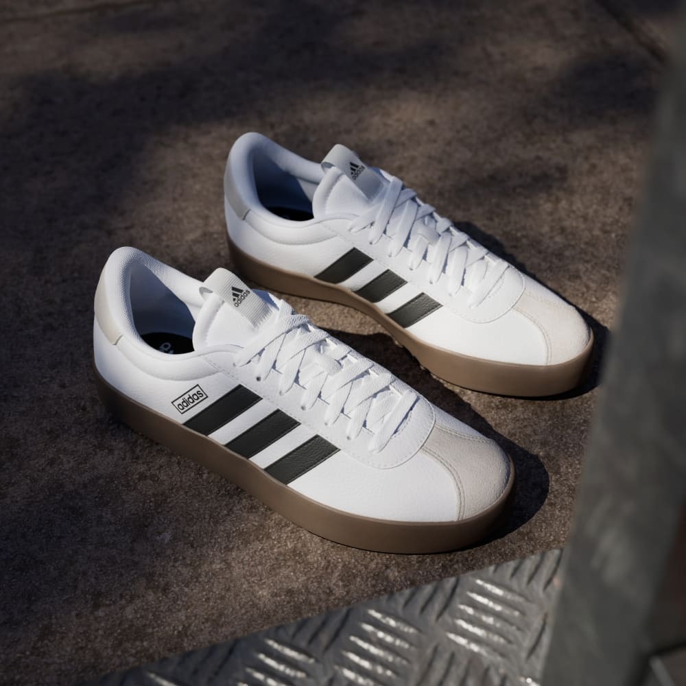Giày Adidas VL Court 3.0 Nam - Trắng Nâu - hình 4